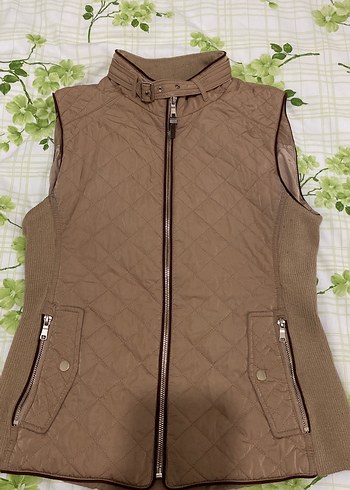 Kahverengi Fermuarlı Kadın Yelek - Görsel 6