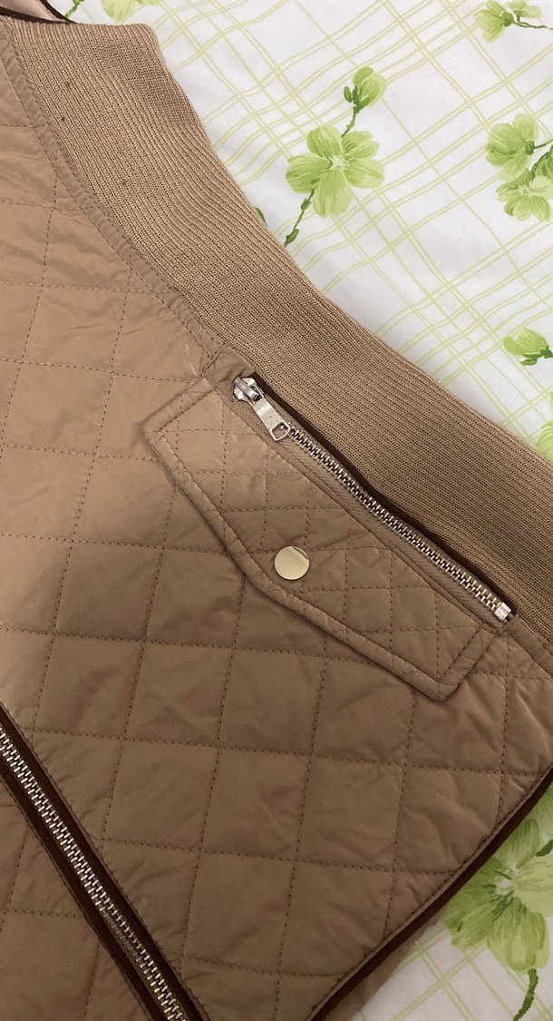 Kahverengi Fermuarlı Kadın Yelek - Görsel 3