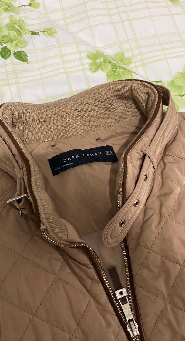 Kahverengi Fermuarlı Kadın Yelek - Görsel 2