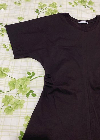 Kahve renkinde 
Tişörtü, Kısa Kollu, Salaş - Görsel 5