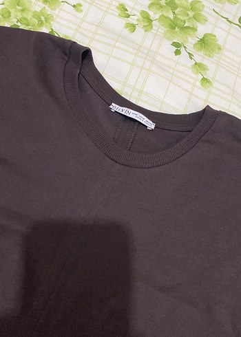 Kahve renkinde 
Tişörtü, Kısa Kollu, Salaş - Görsel 4