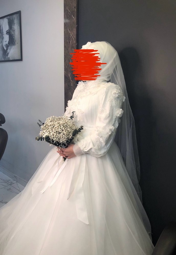 Tesettür gelinlik - Görsel 4