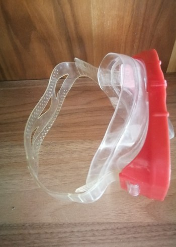 Şeffaf Kırmızı Retro Yüzücü Gözlüğü - Görsel 2