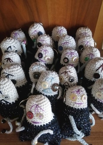 Çok Renkli Örgü Gotik Anahtarlık - Görsel 2