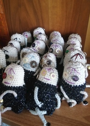 Çok Renkli Örgü Gotik Anahtarlık - Görsel 5