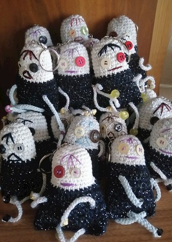 Çok Renkli Örgü Gotik Anahtarlık - Görsel 3