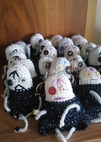 Çok Renkli Örgü Gotik Anahtarlık - Görsel 4