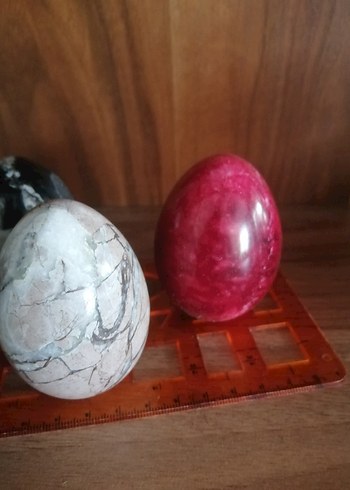 Metal yapraklı mermer armut figürleri - Görsel 19