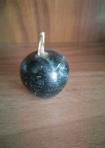 Metal yapraklı mermer armut figürleri - Görsel 5