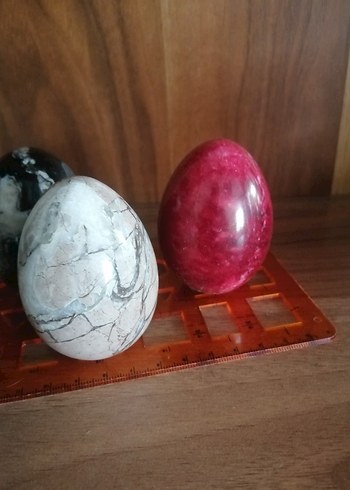 Metal yapraklı mermer armut figürleri - Görsel 15