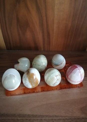 Metal yapraklı mermer armut figürleri - Görsel 18