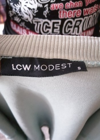 Gri Baskılı Kadın Sweatshirt - Görsel 4