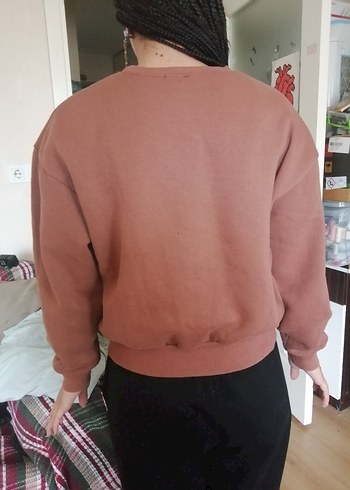 Beverly Hills Nakışlı Kahverengi Sweatshirt - Görsel 2