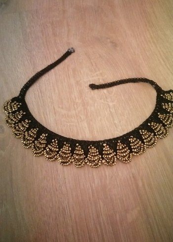 Boncuk İşlemeli Bohem Midi Kolye Siyah - Görsel 2