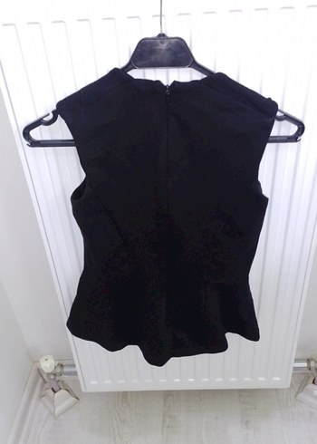 siyah renk sıfır kollu gömlek - Görsel 5