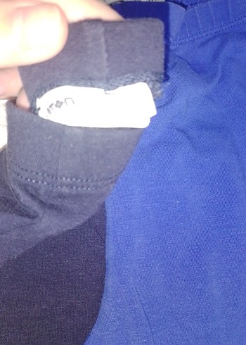 Kız Çocuk siyah ve Mavi Tayt - Görsel 3