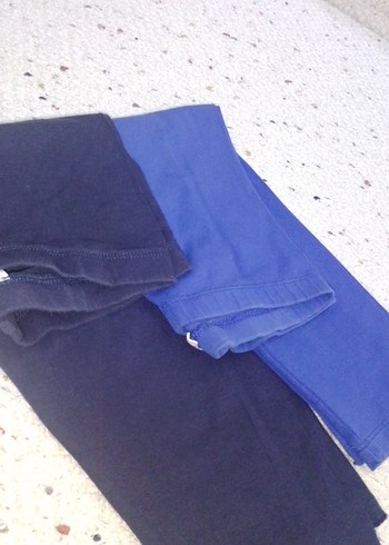 Kız Çocuk siyah ve Mavi Tayt - Görsel 4