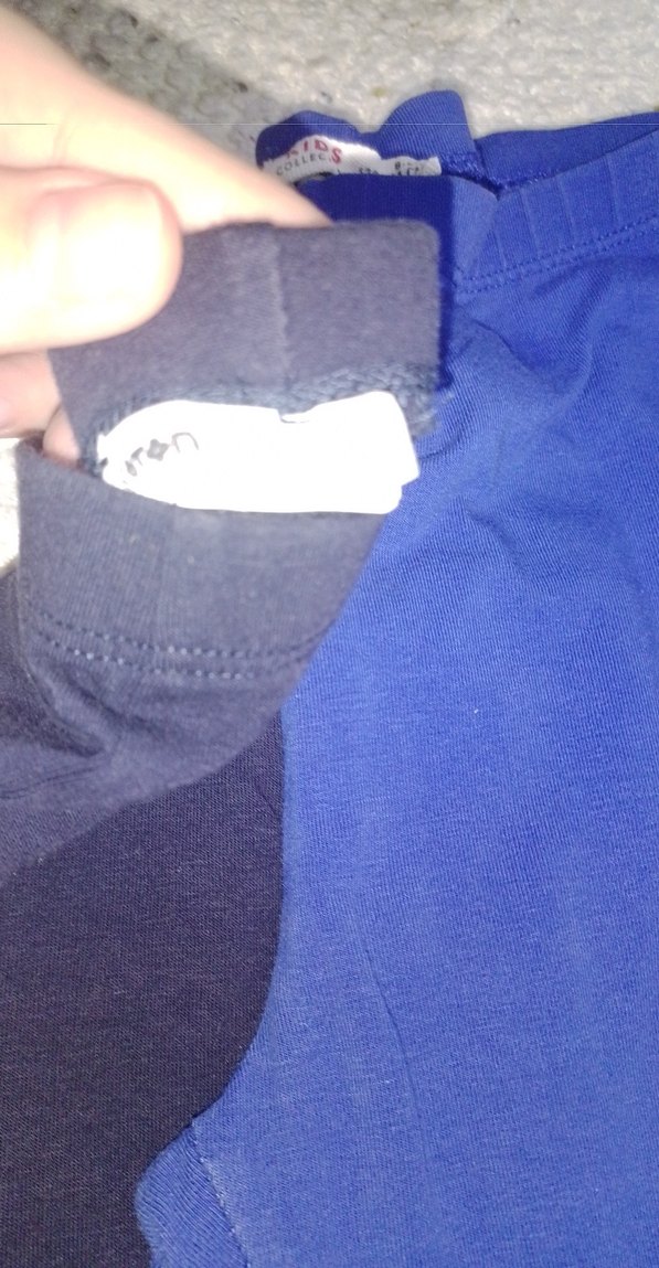 Kız Çocuk siyah ve Mavi Tayt - Görsel 3