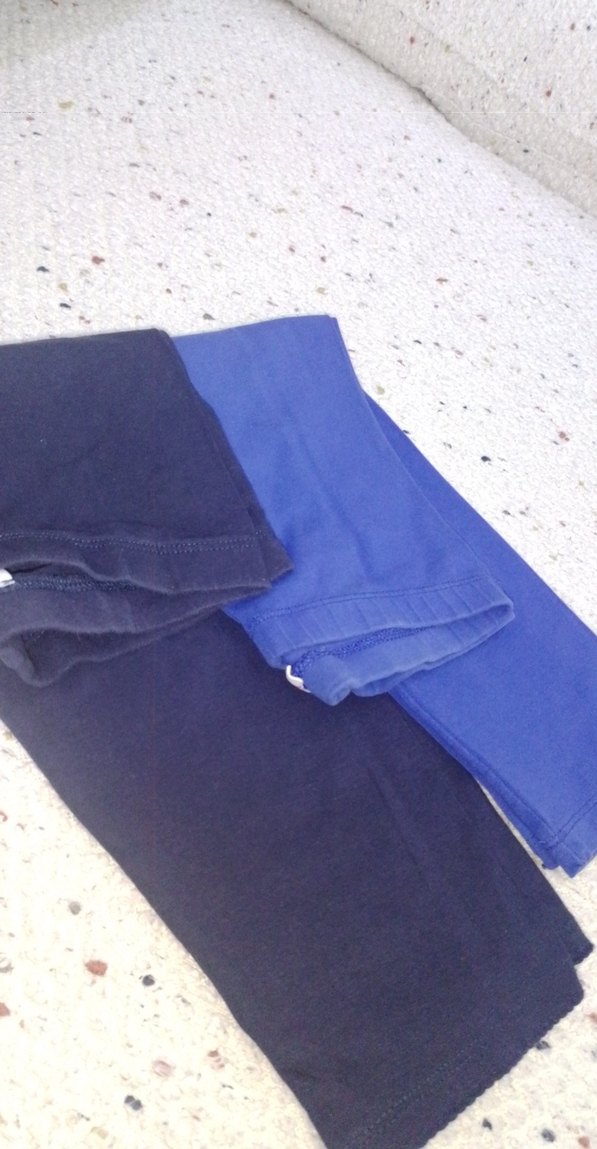 Kız Çocuk siyah ve Mavi Tayt - Görsel 4