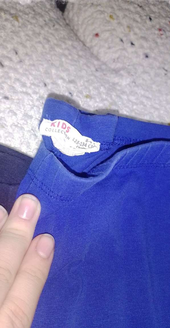 Kız Çocuk siyah ve Mavi Tayt - Görsel 2