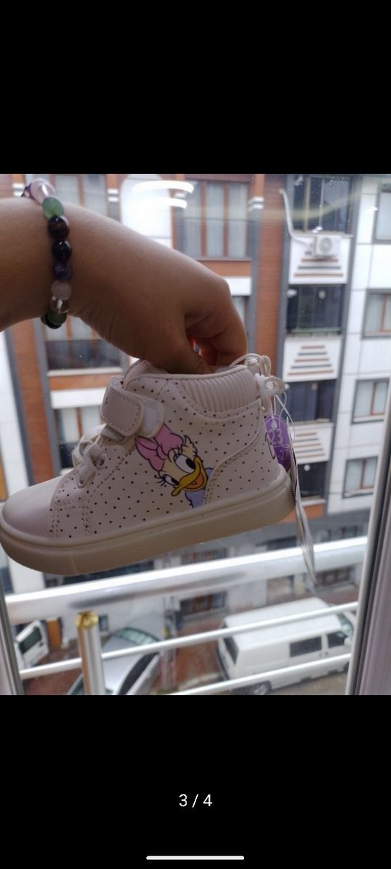 Beyaz Kız Çocuk Spor Ayakkabı - Görsel 3