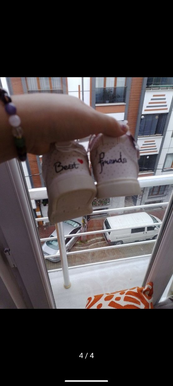 Beyaz Kız Çocuk Spor Ayakkabı - Görsel 4