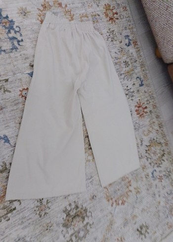 Bol Kesim Gri Kadın Kumaş Pantolon - Görsel 4