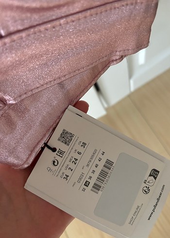 Pull&Bear Parlak Pembe Pantolon - Görsel 2