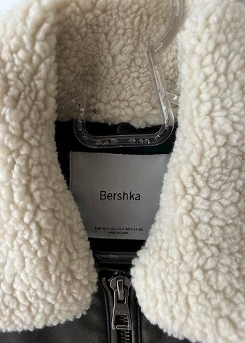 Bershka Kürk Detaylı Kahverengi Deri Kadın Ceket - Görsel 2