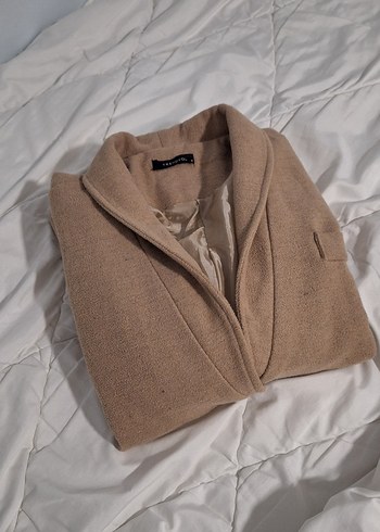 Bej Kadın Midi Kaban - Görsel 7