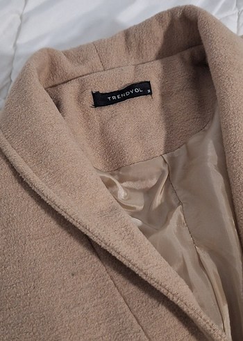 Bej Kadın Midi Kaban - Görsel 6