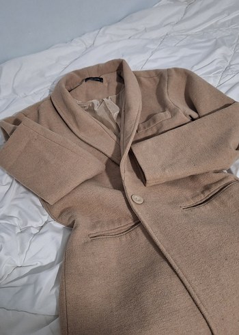 Bej Kadın Midi Kaban - Görsel 3