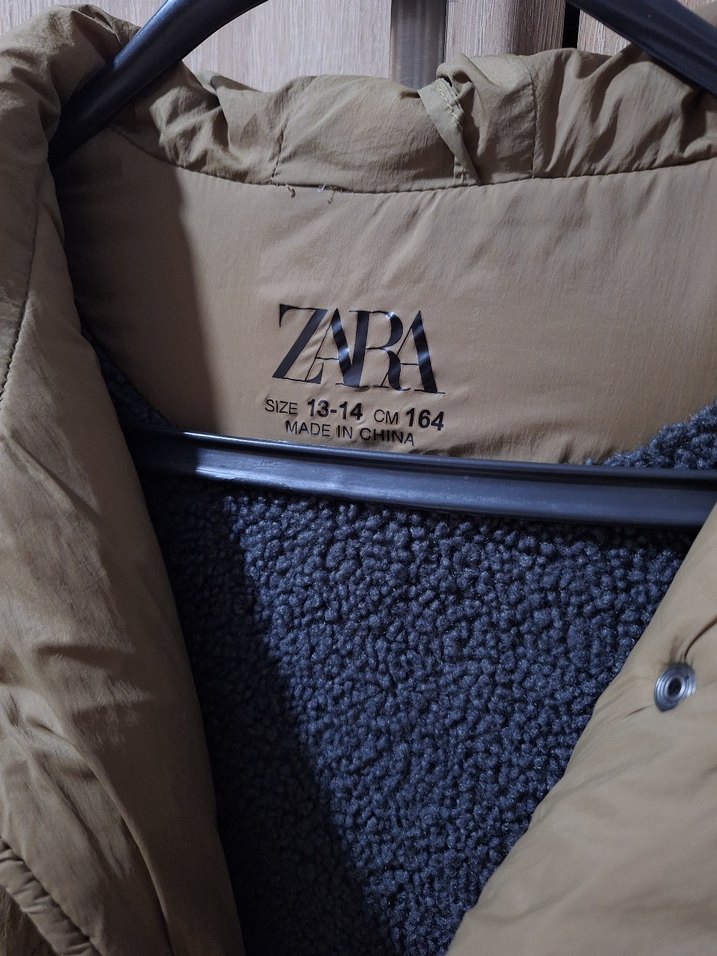 kahverengi Zara Kapüşonlu Kadın Midi Kaban - Görsel 2