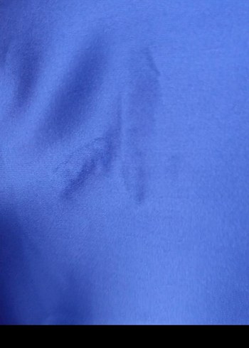 Mavi Drapeli Kadın Uzun Abiye Elbise - Görsel 5