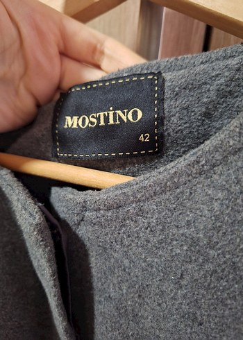 Gri Uzun Kollu Kadın Kaban - Görsel 3