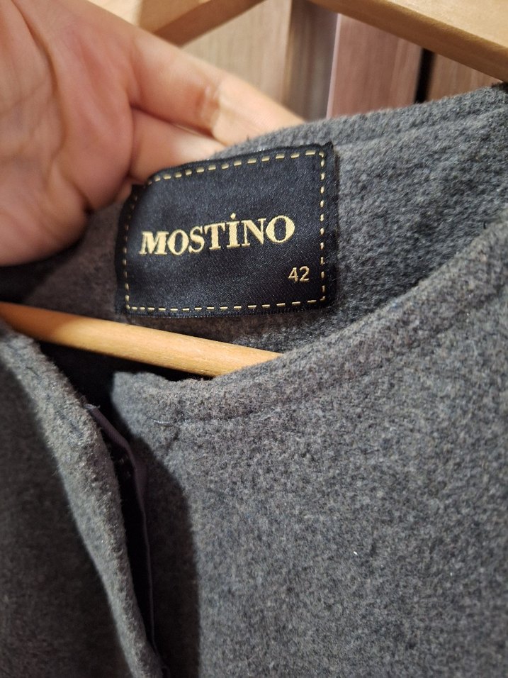 Gri Uzun Kollu Kadın Kaban - Görsel 3