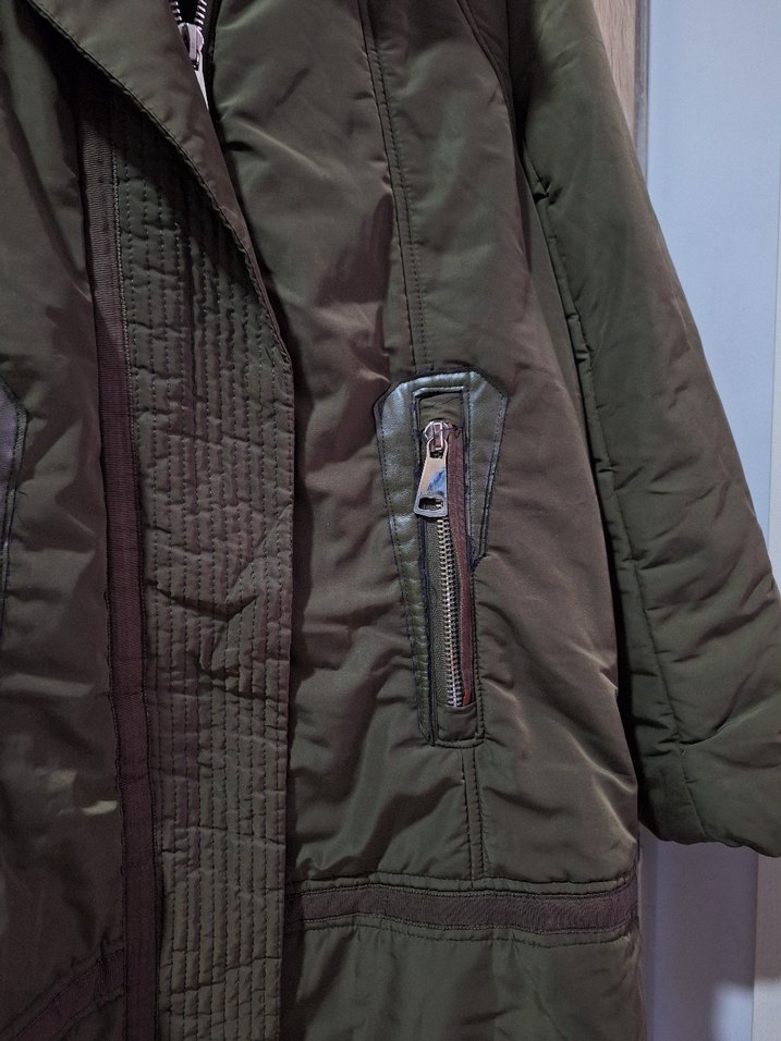 İPEKYOL Kadın Kapüşonlu Haki Şişme Mont - Görsel 4