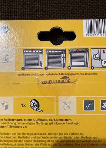 Schellenberg 6m Gri/Beyaz Panjur Bantı - Görsel 5