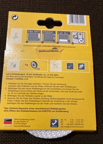 Schellenberg 6m Gri/Beyaz Panjur Bantı - Görsel 4