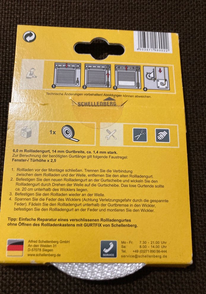 Schellenberg 6m Gri/Beyaz Panjur Bantı - Görsel 4