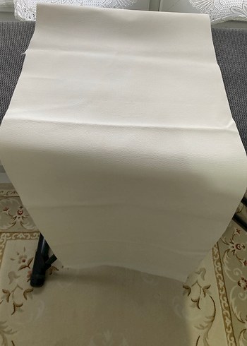 Beyaz Suni Deri Kumaşı - Görsel 4