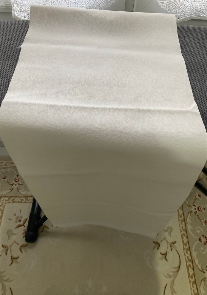 Beyaz Suni Deri Kumaşı - Görsel 4