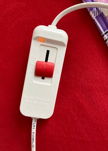 Renkli Bağlama Desenli Elektrikli Battaniye - Görsel 4