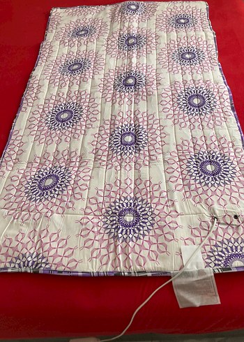 Renkli Bağlama Desenli Elektrikli Battaniye - Görsel 7