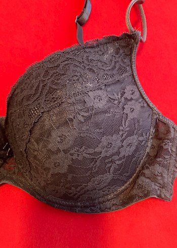 Lacivert Gotik Dantel Midi Push-Up Sütyen - Görsel 4