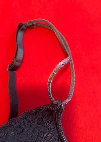 Lacivert Gotik Dantel Midi Push-Up Sütyen - Görsel 5