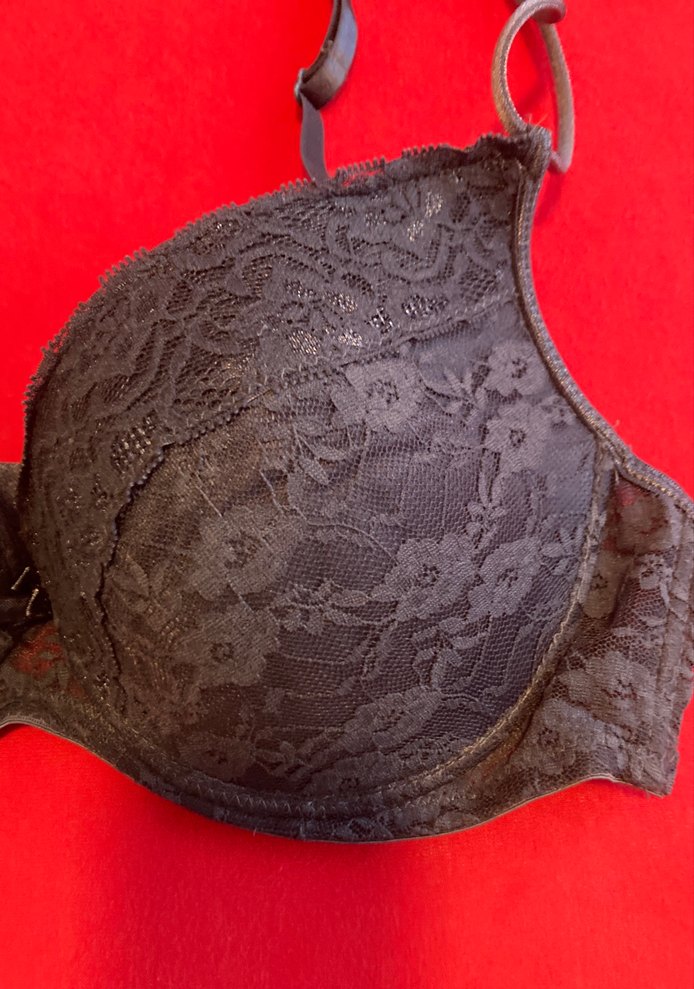 Lacivert Gotik Dantel Midi Push-Up Sütyen - Görsel 4