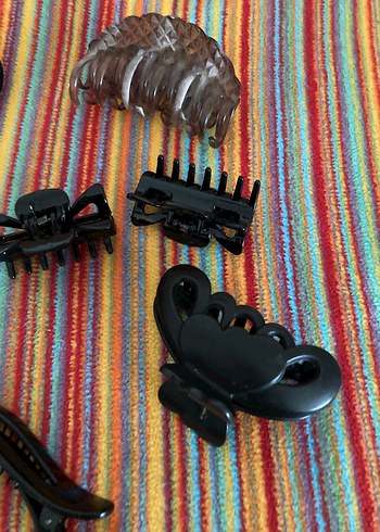 10 Parça Saç Aksesuarı Seti, Elastik ve Plastik - Görsel 6