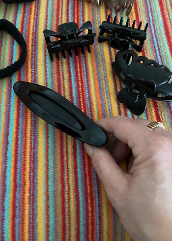 10 Parça Saç Aksesuarı Seti, Elastik ve Plastik - Görsel 4