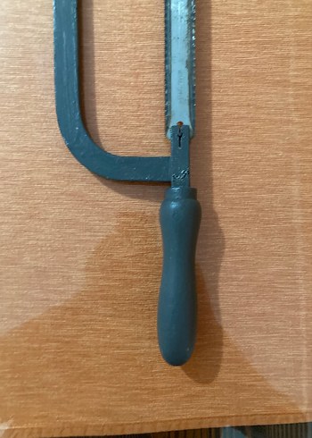 Antik Ağaç Saplı Demir El Testeresi - Görsel 14